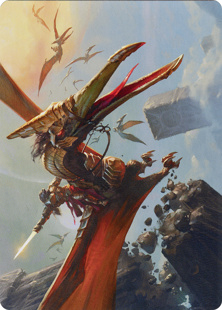 Skyhunter Strike Force // Skyhunter Strike Force (AONE-009) (Borderless) [Phyrexia: All Will Be One Art Series] Foil