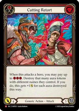 Cutting Retort (SUP215) - Super Slam Rainbow Foil