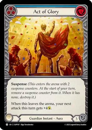 Act of Glory (Blue) (SUP197) - Super Slam Rainbow Foil