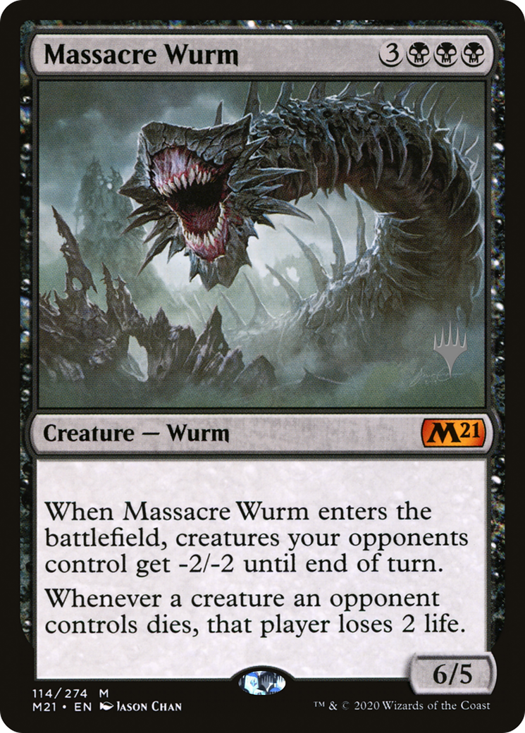 Massacre Wurm (PPM21-114) [Promo Pack: Core Set 2021 Promos] Foil