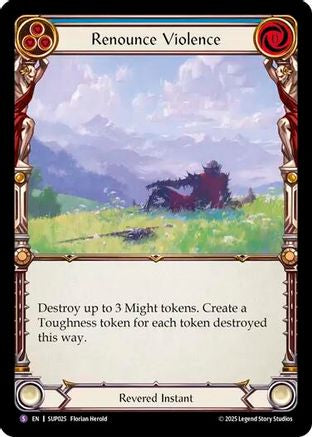 Renounce Violence (SUP025) - Super Slam Rainbow Foil