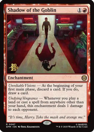 Shadow of the Goblin (PRE-087) [Prerelease Cards] Foil