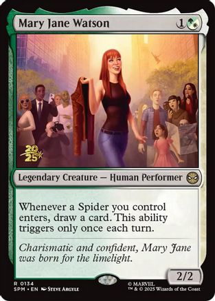 Mary Jane Watson (PRE-134) [Prerelease Cards] Foil