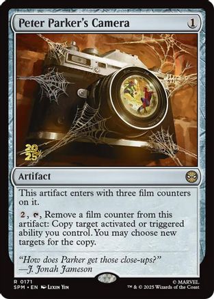 Peter Parker's Camera (PRE-171) [Prerelease Cards] Foil