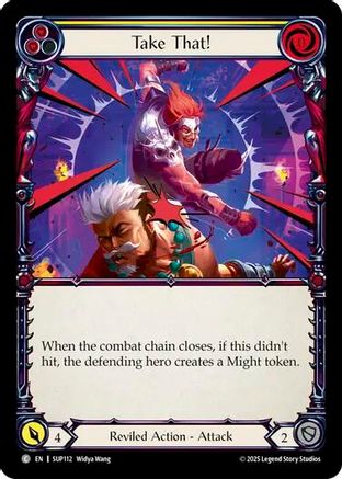 Take That! (Yellow) (SUP112) - Super Slam Rainbow Foil