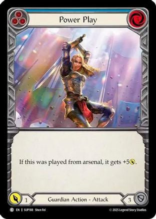 Power Play (Blue) (SUP188) - Super Slam Rainbow Foil