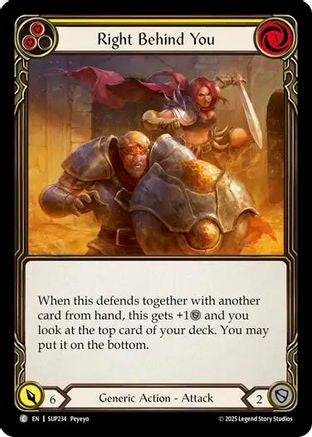 Right Behind You (Yellow) (SUP234) - Super Slam Rainbow Foil