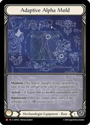 Adaptive Alpha Mold (Extended Art) (SUP253) - Super Slam Cold Foil