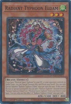 Radiant Typhoon Eldam (Super Rare) (DOOD-EN013) - Doom of Dimensions 1st Edition