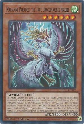 Mariamne Paradox, the True Dracophoenix Knight (Common) (DOOD-EN019) - Doom of Dimensions 1st Edition