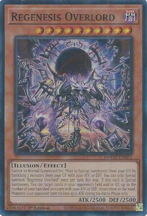 Regenesis Overlord (Super Rare) (DOOD-EN022) - Doom of Dimensions 1st Edition