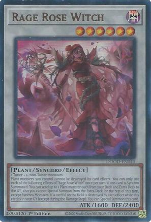 Rage Rose Witch (Ultra Rare) (DOOD-EN040) - Doom of Dimensions 1st Edition