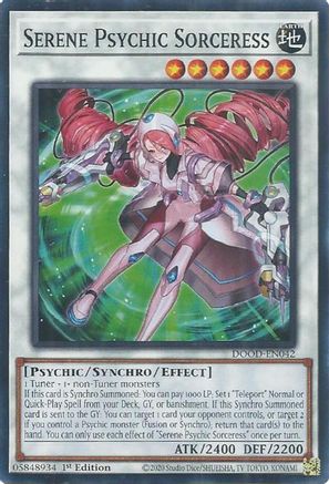 Serene Psychic Sorceress (Common) (DOOD-EN042) - Doom of Dimensions 1st Edition