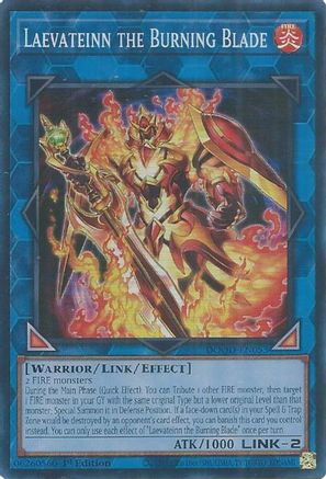 Laevateinn the Burning Blade (Super Rare) (DOOD-EN053) - Doom of Dimensions 1st Edition