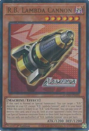 R.B. Lambda Cannon (Ultra Rare) (DOOD-EN090) - Doom of Dimensions 1st Edition
