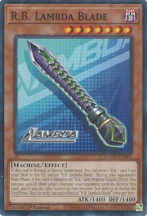 R.B. Lambda Blade (Common) (DOOD-EN091) - Doom of Dimensions 1st Edition