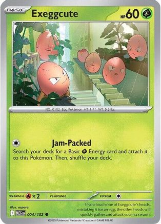 Exeggcute (004/132) [ME01 Mega Evolution] Reverse Holofoil - Common