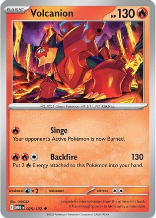 Volcanion (025/132) [ME01 Mega Evolution] - Uncommon