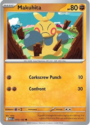Makuhita (072/132) [ME01 Mega Evolution] Reverse Holofoil - Common