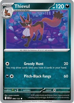 Thievul (090/132) [ME01 Mega Evolution] - Common