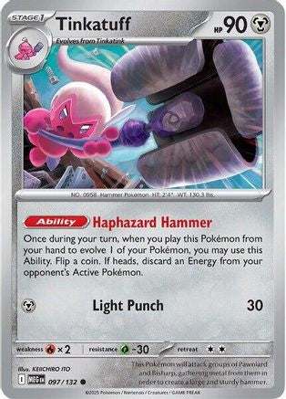 Tinkatuff (097/132) [ME01 Mega Evolution] Reverse Holofoil - Common