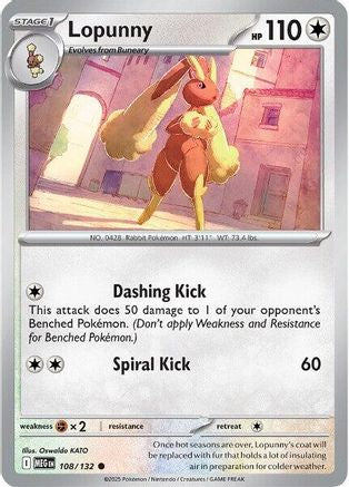 Lopunny (108/132) [ME01 Mega Evolution] - Common