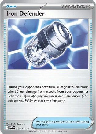 Iron Defender (118/132) [ME01 Mega Evolution] Reverse Holofoil - Uncommon