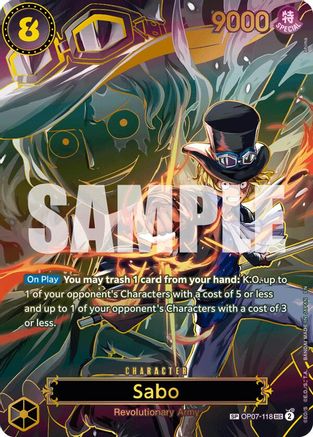 Sabo - OP07-118 (SP) (OP07-118) - Carrying On His Will Foil