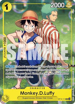 Monkey.D.Luffy (Learn Together Deck Set - Set Sail Event) (OP10-111) - One Piece Promotion Cards