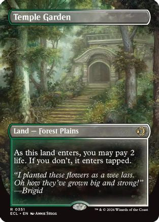 Temple Garden (Borderless) (ECL-351) [Lorwyn Eclipsed] Foil