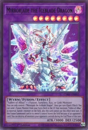 Mirrorjade the Iceblade Dragon (Ultra Rare) (CH01-EN042) - THE CHRONICLES DECK: The Fallen & The Virtuous (All-Foil Edition) 1st Edition
