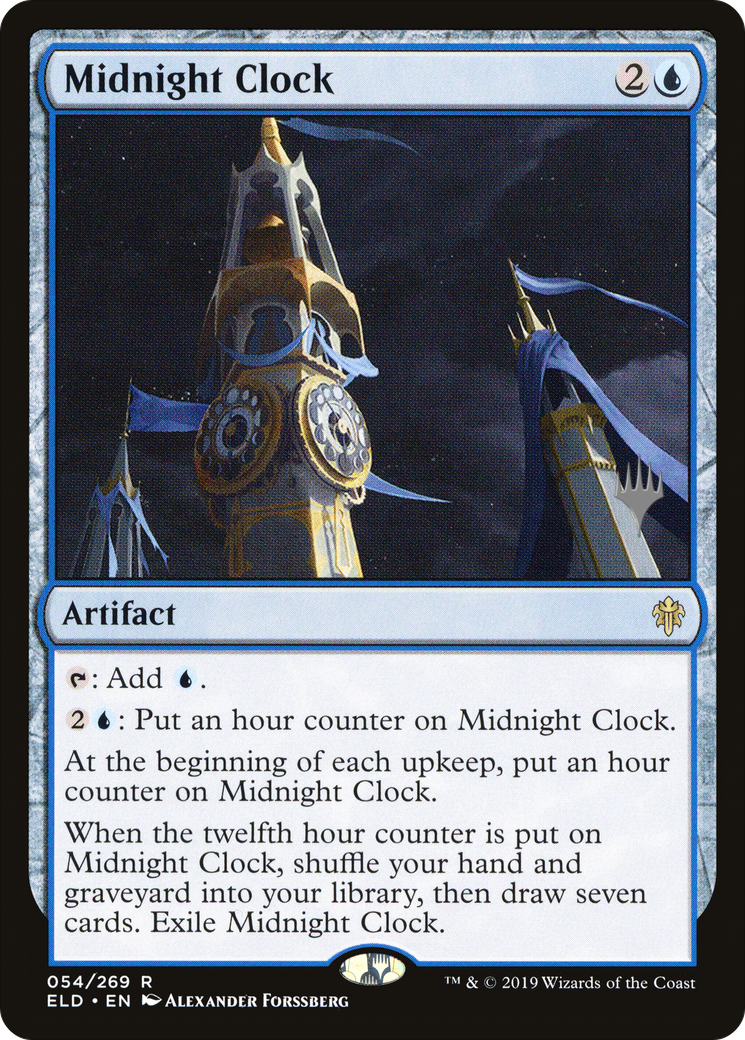 Midnight Clock (PPELD-054) [Promo Pack: Throne of Eldraine Promos] Foil
