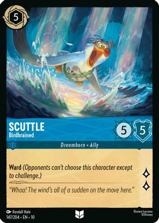 Scuttle - Birdbrained (147/204) - Whispers in the Well Cold Foil