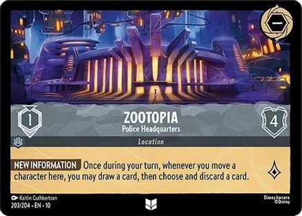 Zootopia - Police Headquarters (203/204) - Whispers in the Well Cold Foil