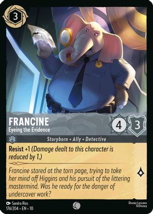 Francine - Eyeing the Evidence (176/204) - Whispers in the Well Cold Foil