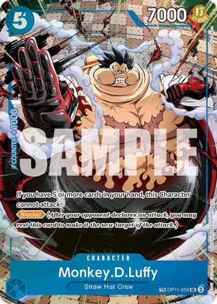 Monkey.D.Luffy - OP11-058 (TR) (OP11-058) - Carrying On His Will Foil
