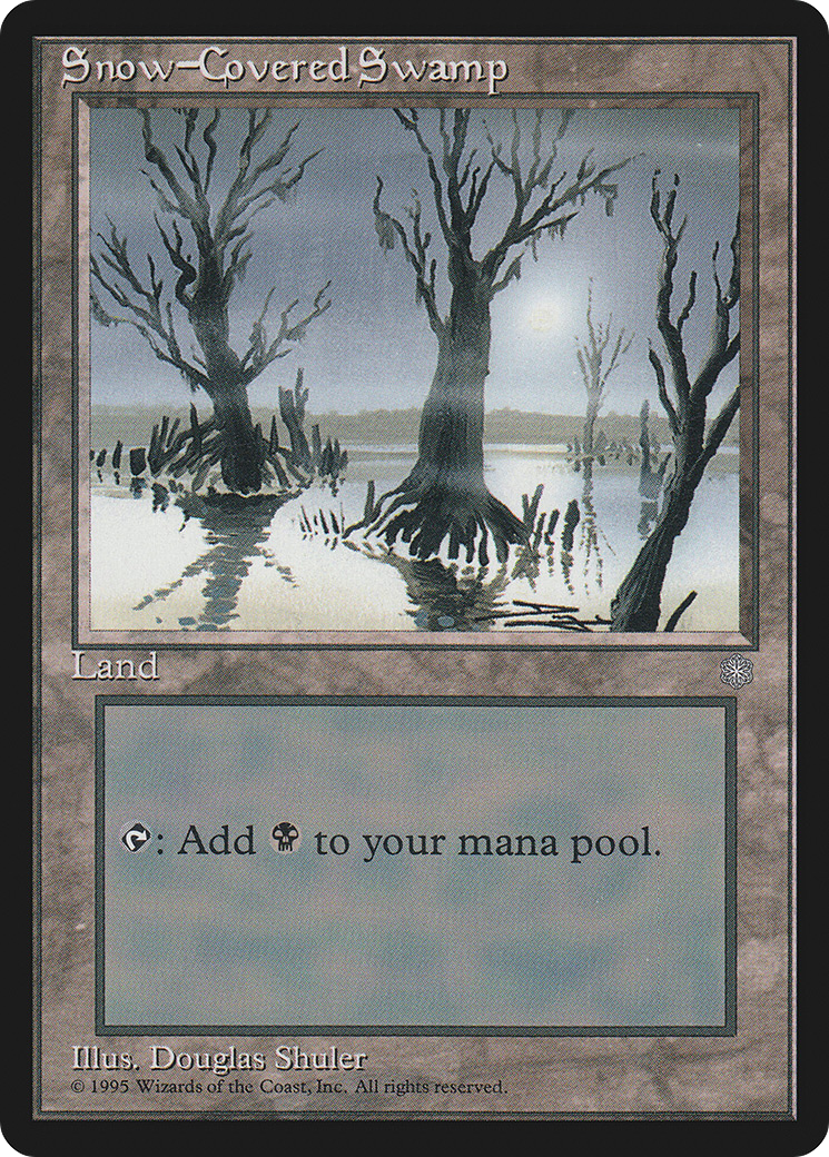 Snow-Covered Swamp (ICE-351) [Ice Age]