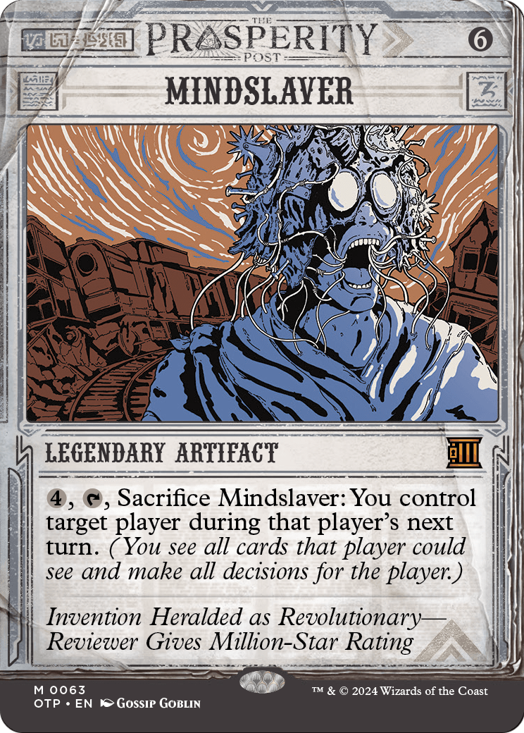 Mindslaver (OTP-063) (Showcase) (Borderless) [Breaking News] Foil