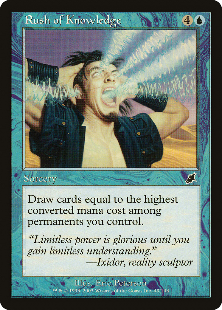 Rush of Knowledge (SCG-049) [Scourge] Foil