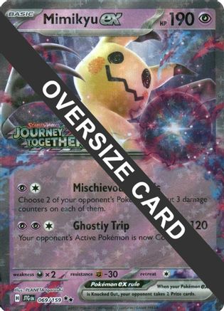 Mimikyu ex (Journey Together Stamped) (069/159) [Jumbo Cards] Holofoil - Double Rare