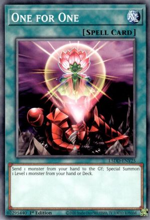 One for One (Common) (L5DD-ENY25) - Legendary 5D's Decks 1st Edition