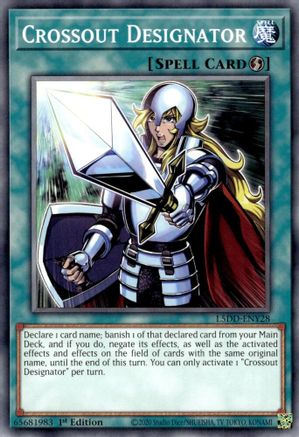 Crossout Designator (Common) (L5DD-ENY28) - Legendary 5D's Decks 1st Edition