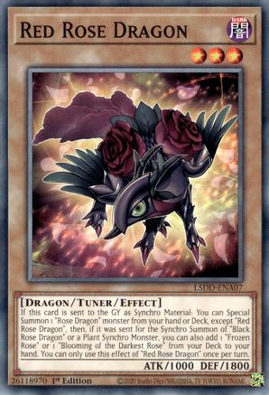 Red Rose Dragon (Common) (L5DD-ENA07) - Legendary 5D's Decks 1st Edition