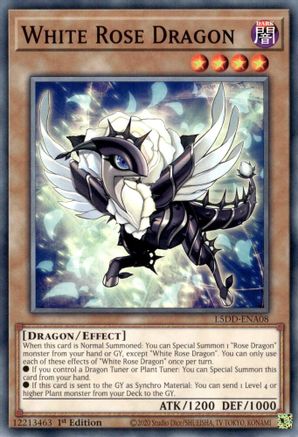 White Rose Dragon (Common) (L5DD-ENA08) - Legendary 5D's Decks 1st Edition