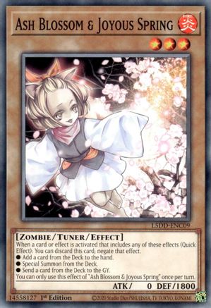Ash Blossom & Joyous Spring (L5DD-ENC09) (Common) (L5DD-ENC09) - Legendary 5D's Decks 1st Edition