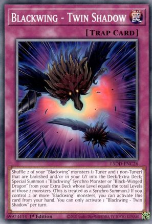 Blackwing - Twin Shadow (Common) (L5DD-ENC26) - Legendary 5D's Decks 1st Edition