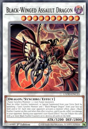 Black-Winged Assault Dragon (Common) (L5DD-ENC33) - Legendary 5D's Decks 1st Edition