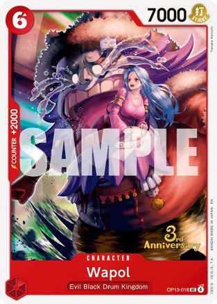 Wapol (OP13-018) - Carrying On His Will: 3rd Anniversary Tournament Cards
