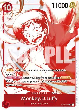 Monkey.D.Luffy - ST10-006 (3rd Anniversary Treasure Campaign Pack) (ST10-006) - One Piece Promotion Cards Foil