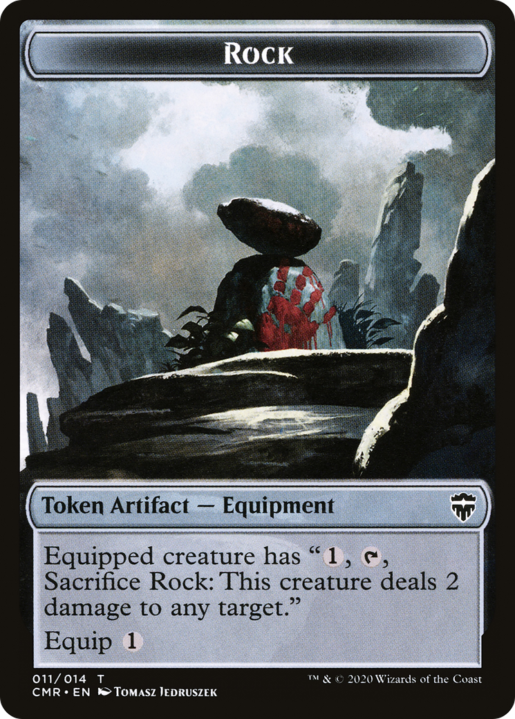 Rock Token (CMR-011) [Commander Legends Tokens]